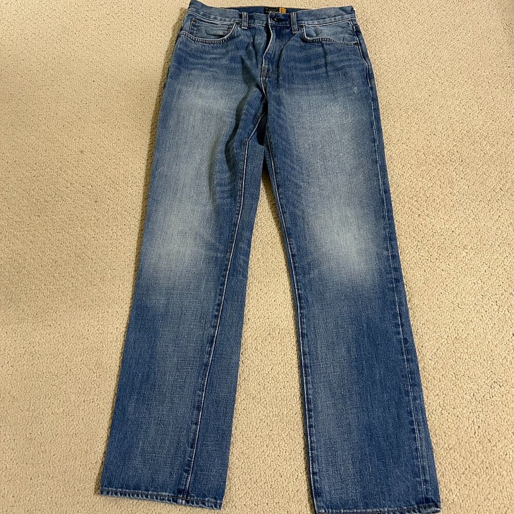 J. Crew Vintage Slim-Straight Jeans in Blasted Indigo 32/34 - Mint!